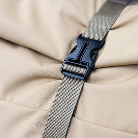 Vintage roll-top backpack