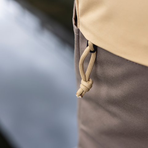 Vintage roll-top backpack